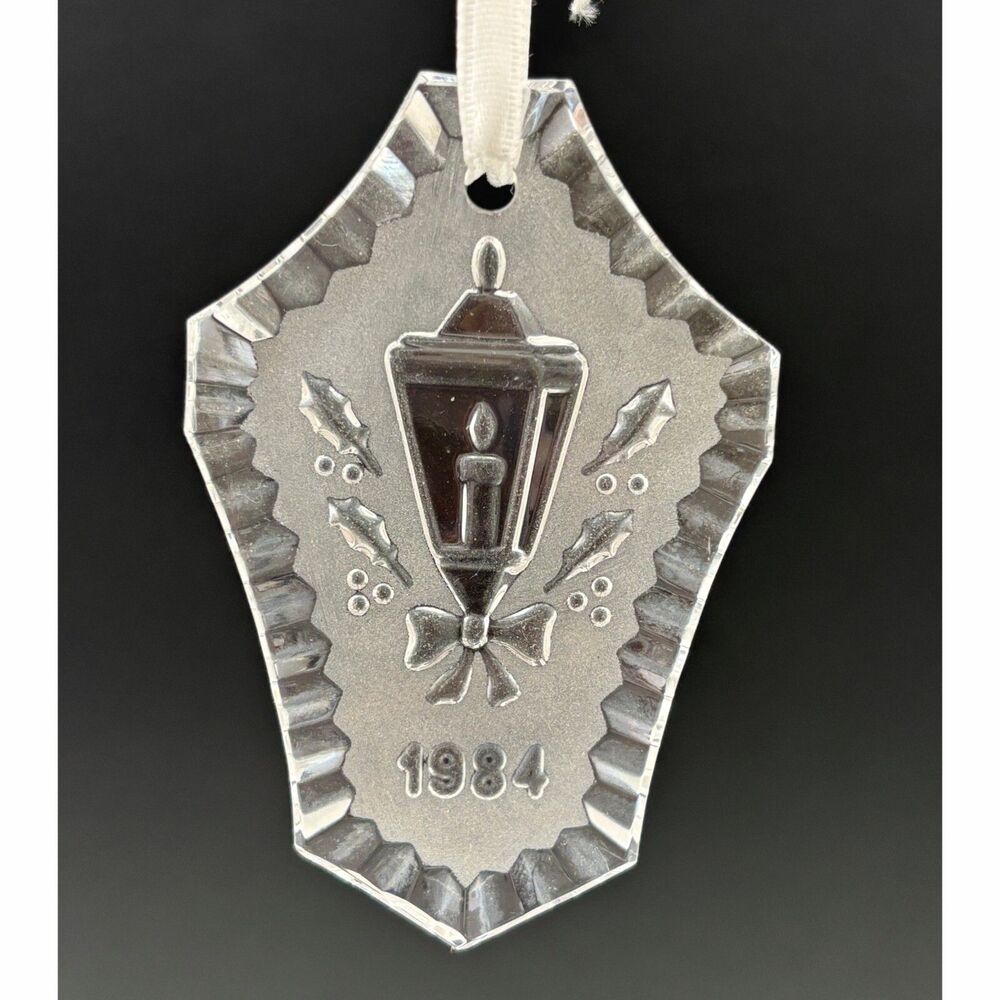 Waterford 1984 Annual Christmas Ornament Crystal Vintage Made Ireland
